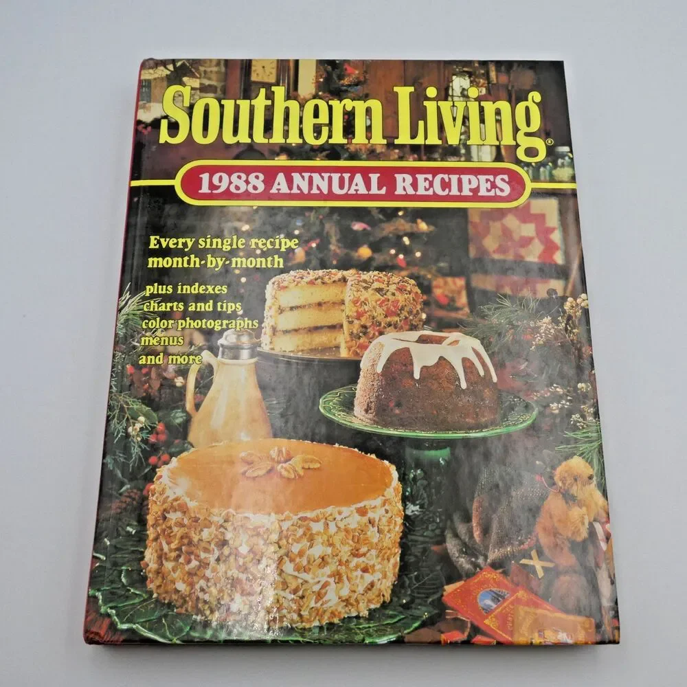 Vintage Southern Living 1988 Annual Recipes Hardcover Cookbook Oxmoor House